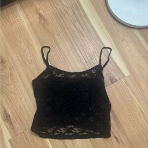 Brandy Melville Black Lace Camisole